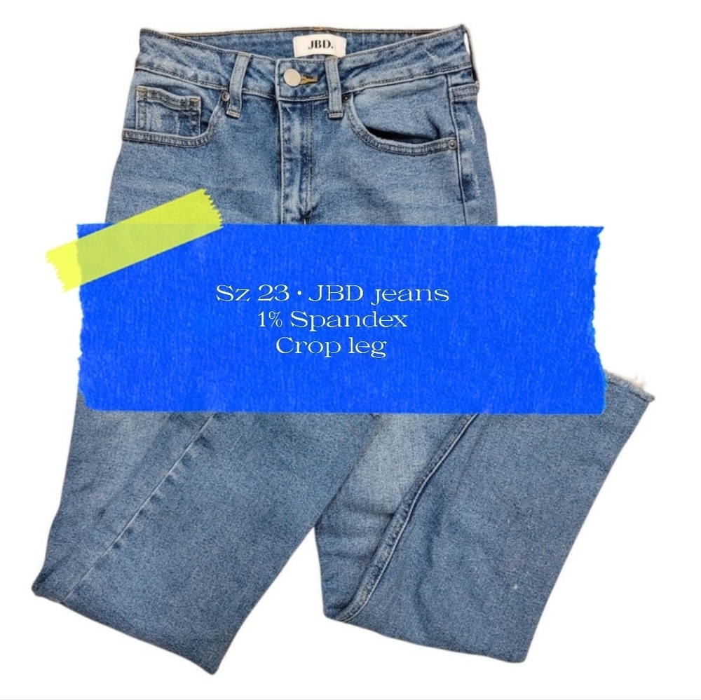 JBD Lt Den Cut Off Crop Leg Jeans Cotton Blend - 23